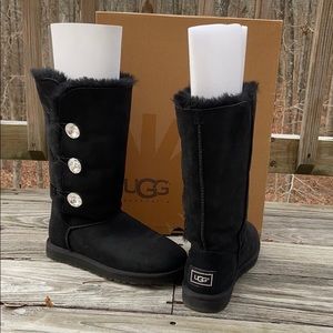 UGG Bailey Bling Swarovski Crystal Triplet Black 8